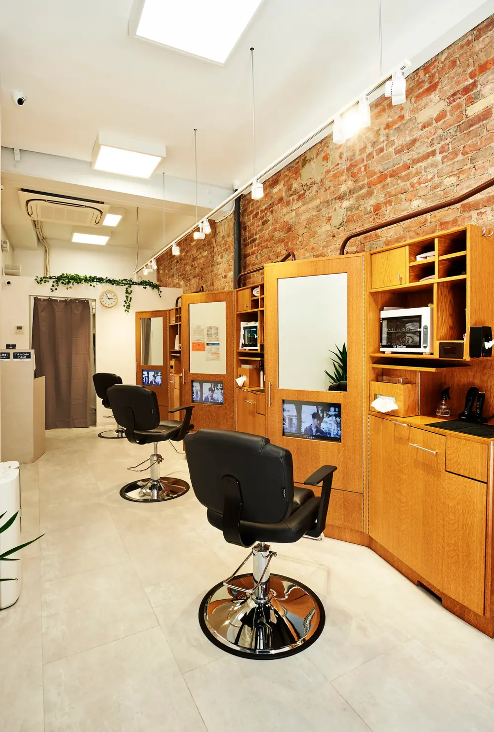 Interior of a QB HOUSE salon
